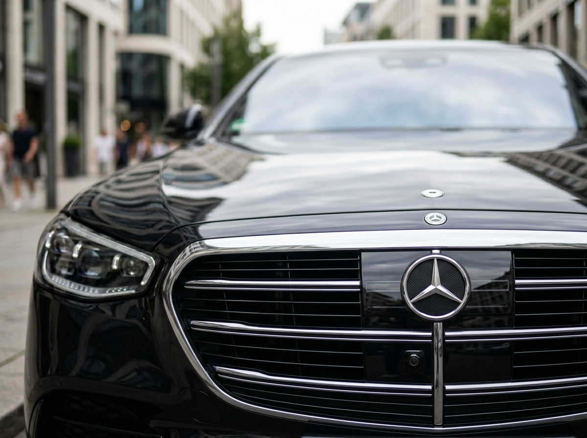 Mercedes-Benz three pointed star logo