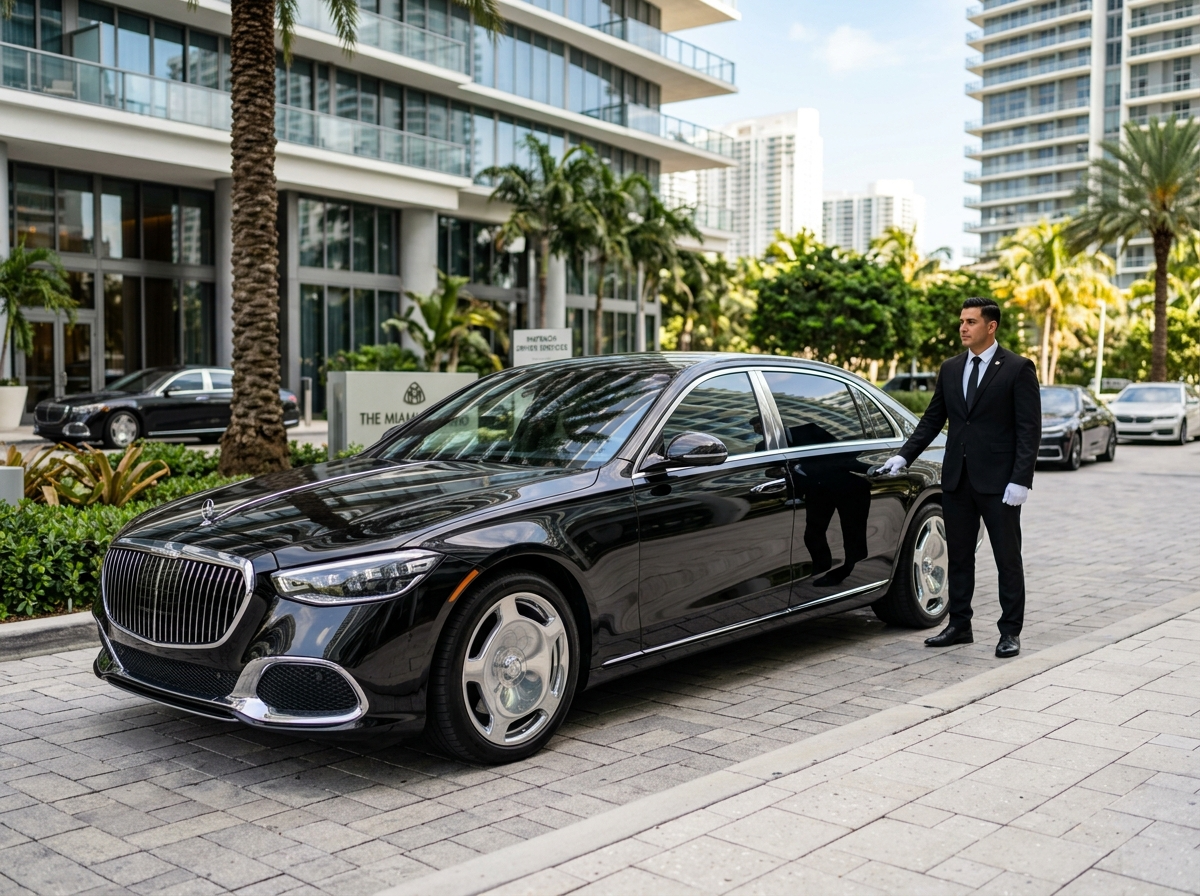 2024 Mercedes-Benz Maybach S680 ultra luxury sedan black Miami chauffeur